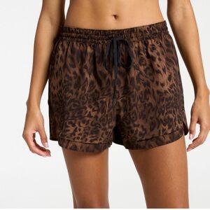 CALIA Leopard Lined Running Shorts - Brown/Black Sz XL New NWT